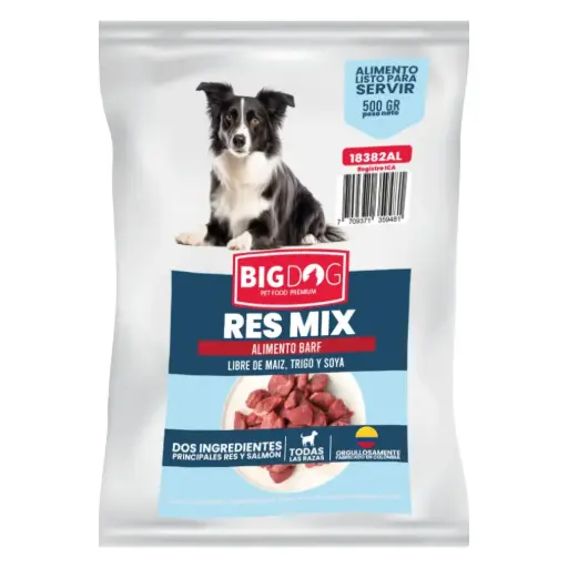 [Big07] Dogsy barf res mix 500 gr (CRUDO) 